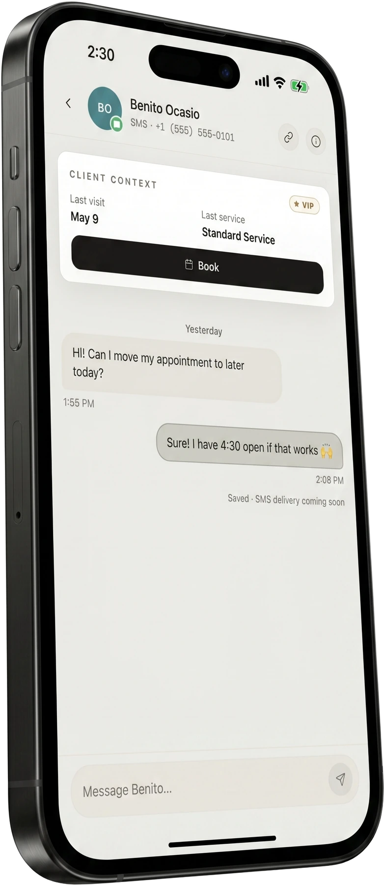 Marlo client chat thread